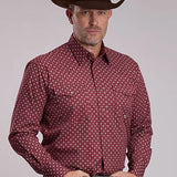 Roper 3089 Maple Foulard (Red) - Men's Western Shirt