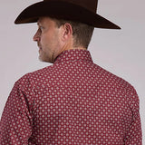 Roper 3089 Maple Foulard (Red) - Men's Western Shirt