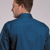 Roper 2981 Solid Poplin (Navy) - Men's Western Shirt