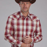 Roper 2160 '57 Chevy Plaid (Red) - Men's Western Shirt