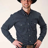 Roper 1381 New Star Foulard (Black) - Men's Western Shirt