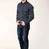 Roper 1381 New Star Foulard (Black) - Men's Western Shirt