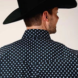 Roper 1381 New Star Foulard (Black) - Men's Western Shirt