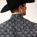 Roper 1382 Starry Night Paisley (Black) - Men's Western Shirt