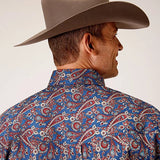 Roper 1558 Independence Foulard (Blue) - Men's Western Shirt