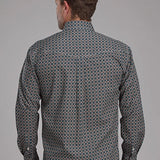 Roper 2151 Acorn Foulard (Brown) - Men's Western Shirt