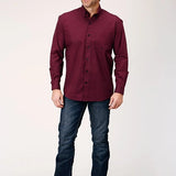 Roper 1847 Four Leaf Foulard (Red) - Men's Western Shirt