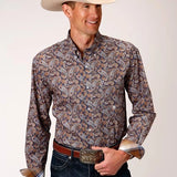 Roper 00996 Country Paisley (Blue) - Men's Western Shirt