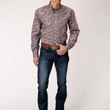 Roper 00996 Country Paisley (Blue) - Men's Western Shirt