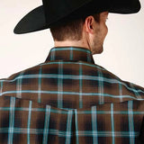 Roper 1375 Plaid (Chocolate) - Men's Western Shirt