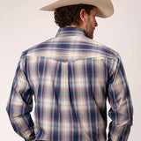 Roper 1842 Ranch Plaid (Blue) - Men's Western Shirt