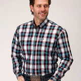 Roper 1843 West Plaid (Blue) - Men's Western Shirt
