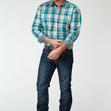 Roper 1939 Waters Edge Plaid (Blue) - Men's Western Shirt