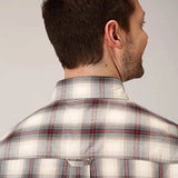 Roper 1371 Smoke House Plaid (Grey) - Men's Western Shirt