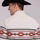 Roper 2845 Aztec Border (Cream) - Men's Western Shirt