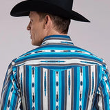 Roper 2843 Deadstock Stripe (Blue) - Men's Western Shirt