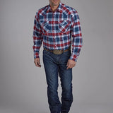 Roper 2205 Flannel (Red) - Men's Western Shirt