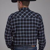 Roper 2205 Flannel (Black) - Men's Western Shirt