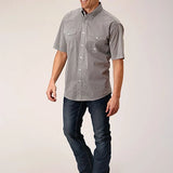 Roper 1564 Climbing Diamond (Green) - Men's Short Sleeve Shirt