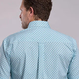 Roper 2893 Four Point Foulard (Teal) - Men's Short Sleeve Shirt