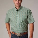 Roper 2021 Sedona Foulard (Turquoise) - Men's Short Sleeve Shirt