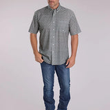 Roper 2501 Medallion Foulard (Grey) - Men's Short Sleeve Shirt