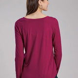 Roper 2340 Desert Print (Wine) - Women's Long Sleeve Shirt
