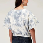 Roper French Terry Top (Blue) - Women's Cotton Shirt - Hatcountry
