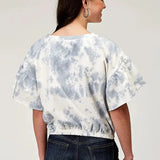 Roper French Terry Top (Blue) - Women's Cotton Shirt - Hatcountry