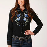 Roper 1721 Twill Retro (Black) - Women's Shirt