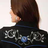 Roper 1721 Twill Retro (Black) - Women's Shirt