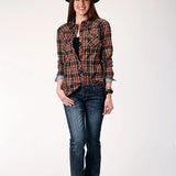 Roper 1853 Arrow Dobby (Brown) - Women's Western Shirt