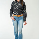 Roper 1897 Aztec Print (Black) - Women's Western Shirt