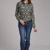 Roper 2182 Santa Fe Aztec (Black) - Women's Western Shirt