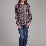 Roper 2178 Winter Aztec (Black) - Women's Western Shirt