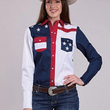 Roper Colorblock Americana (Multi) - Women's Western Shirt