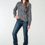 Roper 1935 Red River Paisley (Red) - Women's Western Shirt