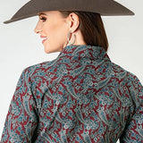 Roper 1935 Red River Paisley (Red) - Women's Western Shirt