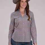 Roper 2501 Medallion Foulard (Grey) - Women's Western Shirt