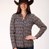 Roper 1841 Vintage Paisley (Brown) - Women's Western Shirt