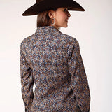 Roper 1841 Vintage Paisley (Brown) - Women's Western Shirt