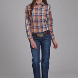 Roper 2158 Falling Leaves Plaid (Multi) - Women's Western Shirt