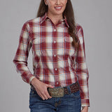Roper 2160 '57 Chevy Plaid (Red) - Women's Western Shirt