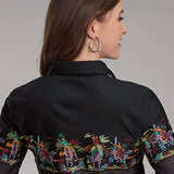 Roper 2121 Bullriders Border (Black) - Women's Western Shirt