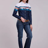 Roper 2847 Sunset Border (Blue) - Women's Western Shirt
