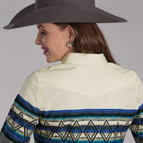 Roper 2122 Diamond Border (Grey) - Women's Western Shirt