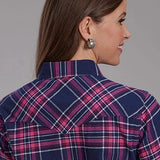 Roper 2206 Unlined Flannel (Purple) - Women's Western Shirt