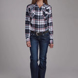 Roper 2206 Unlined Flannel (Black) - Women's Western Shirt