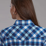 Roper 2206 Unlined Flannel (Blue) - Women's Western Shirt