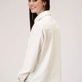 Roper 1947 Embroidery Corduroy (Cream) - Women's Western Shirt
